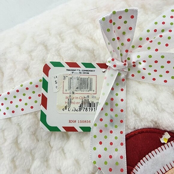 Lot of 3 NEW Zak & Zoey Christmas Baby Blankets Santa Reindeer  30 x 40 - Picture 3 of 9